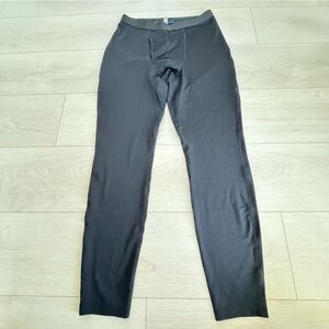Columbia Base Layer Thermal Underwear Leggings Black Long Johns Reflective Lined